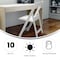 Flash Furniture Kids White Resin Folding Chair w/ Padded Seat, PK10 10-LE-L-1K-GG - alternate 25